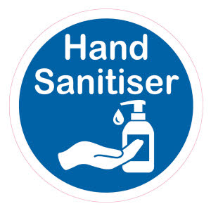 COVID Rule 1: Regularly sanitise your hands - (Window Sticker)