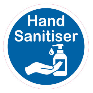 COVID Rule 1: Regularly sanitise your hands - (Window Sticker)