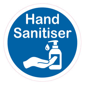 COVID Rule 1: Regularly sanitise your hands - (Window Sticker)