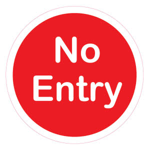 COVID Rule 1: Due to guidelines, some areas are restricted. Please respect this - (Floor Sticker)