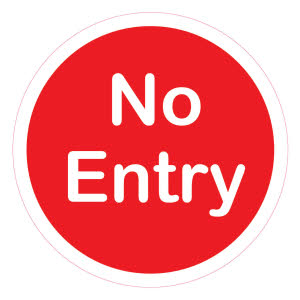 COVID Rule 1: Due to guidelines, some areas are restricted. Please respect this - (Floor Sticker)