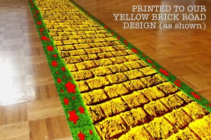 Example - 1000mm x 1000mm Yellow Brick Road Floor Graphics